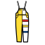 Mondrian Style Overalls Icon, Mondrian,fashion,overalls