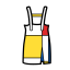 Mondrian Style Pinafore Dress Icon, Mondrian,fashion,pinafore dress