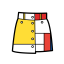Mondrian Style Short Skirt Icon, Mondrian,fashion,short skirt