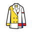 Mondrian Style Suit Icon, Mondrian,fashion,suit