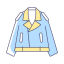 Light Blue and Yellow Jacket Icon, jacket,light blue,yellow accents