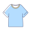 Light Blue T - Shirt Icon, T - shirt,light blue,short - sleeved