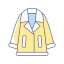 Yellow Blazer Icon, blazer,light blue details,yellow