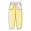 Yellow Casual Pants Icon, pants,yellow,casual
