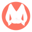 Top with M - shaped Collar Icon, collar,top