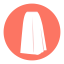 Umbrella Skirt Icon, skirt,umbrella skirt