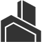 House with Overhang (filled) Icon, house,overhang,filled