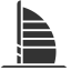 Sailboat - shaped Building (filled) Icon, building,filled,sailboat - shaped