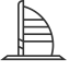 Sailboat - shaped Building Icon, architecture,building,sailboat - shaped