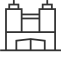 Twin - tower Building Icon, architecture,building,twin - towers