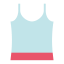Blue Tank Top Icon, clothing,tank top