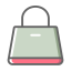 Gray Handbag Icon, accessory,handbag