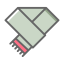 Gray Scarf Icon, accessory,scarf