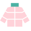 Pink Down Jacket Icon, down jacket,clothing
