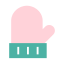 Pink Glove Icon, glove,accessory