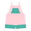 Pink Overalls Icon, overalls,clothing