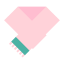 Pink Scarf Icon, accessory,scarf