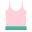 Pink Tank Top Icon, tank top,clothing