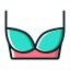 Teal Bra Icon, bra,underwear