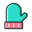 Teal Glove Icon, glove,accessory
