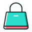 Teal Handbag Icon, handbag,accessory