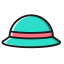 Teal Hat Icon, hat,accessory