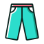 Teal Pants Icon, pants,clothing