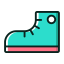Teal Shoe Icon, shoe,accessory