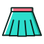 Teal Skirt Icon, skirt,clothing