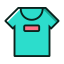 Teal T - Shirt Icon, T - shirt,clothing