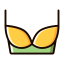 Yellow Bra Icon, bra,underwear
