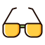 Yellow Glasses Icon, glasses,accessory