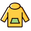 Yellow Hoodie Icon, hoodie,clothing