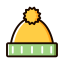 Yellow Knit Hat Icon, knit hat,accessory