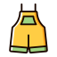 Yellow Overalls Icon, overalls,clothing