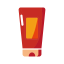 Red Cosmetic Tube Icon, cosmetics,red,tube
