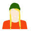 Jodi in Hoodie Icon, Jodi,red hoodie,green hat