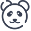 Panda Icon, panda,animal