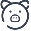 Pig Icon, farm animal,pig