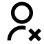 User Unfollow Line Icon, line,unfollow,user