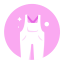 Overalls Icon, overalls,pants,spring clothing