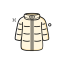 Down Jacket Icon, down jacket,winter wear
