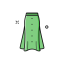 Long Skirt Icon, long skirt,skirt