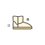 Snow Boots Icon, snow boots,winter shoes