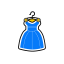 Dress Icon, dress,formal wear,women's clothing