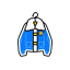 Jacket Icon, casual wear,jacket,outerwear