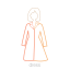 Hooded Dress Icon, dress,hooded dress
