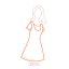 Long Dress Icon, dress,long dress