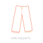 Wide Leg Pants Icon, pants,wide leg pants