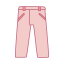 Pink Casual Pants Icon, pants,casual,pink